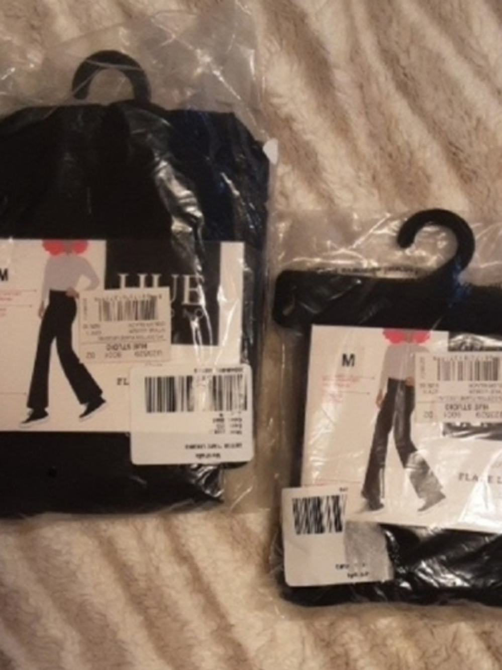 Black Flared Leggings - Pack of 2